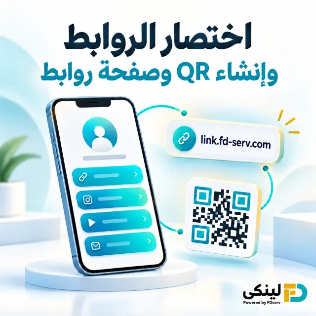 اختصار الروابط وإنشاء QR وصفحة روابط